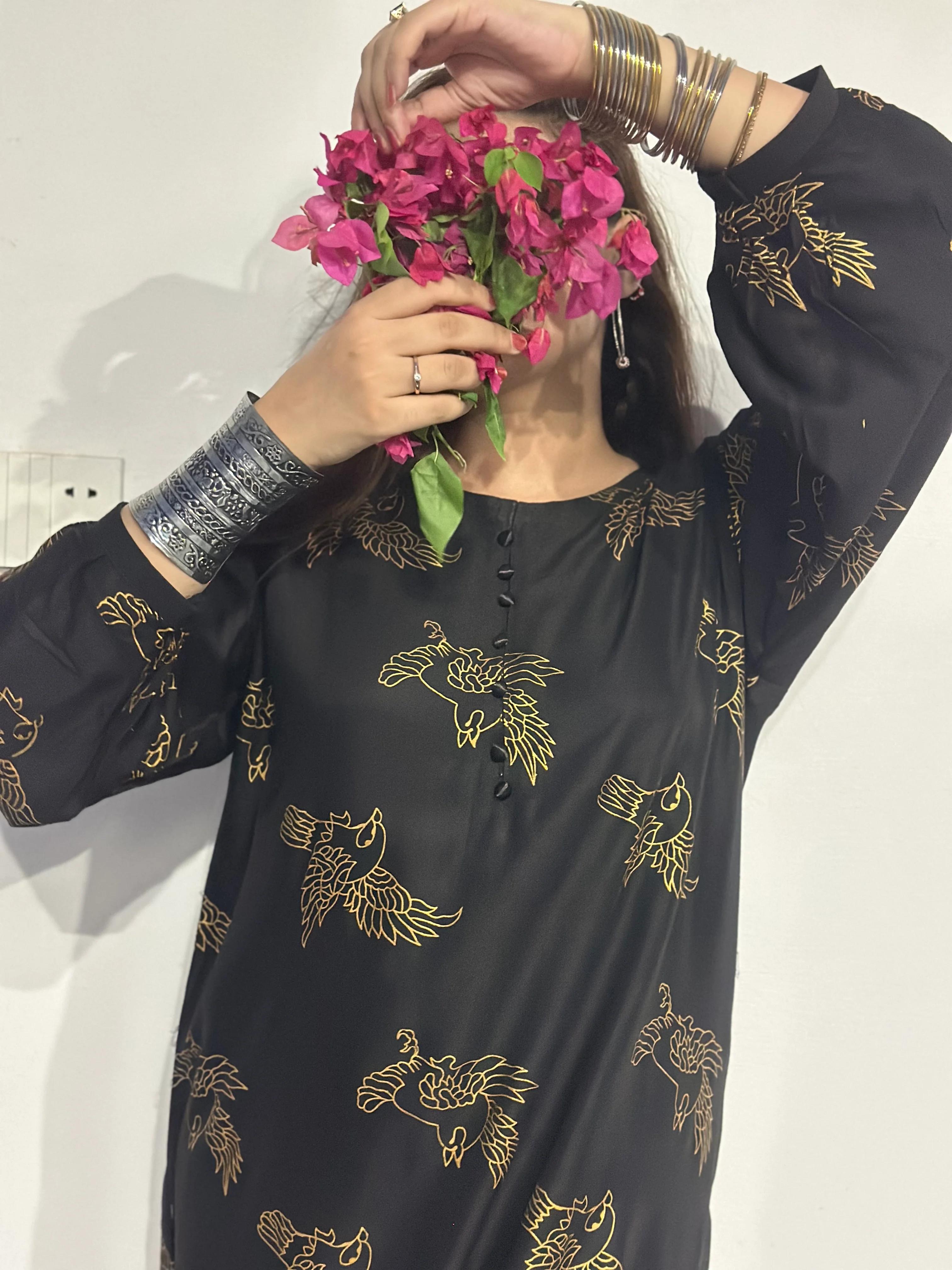 PARDESIYA Sparrow 2pcs Dress Stiched ✨