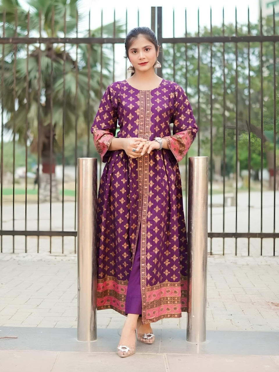 *COTTON LAWN Fency Maxi 2PC*
