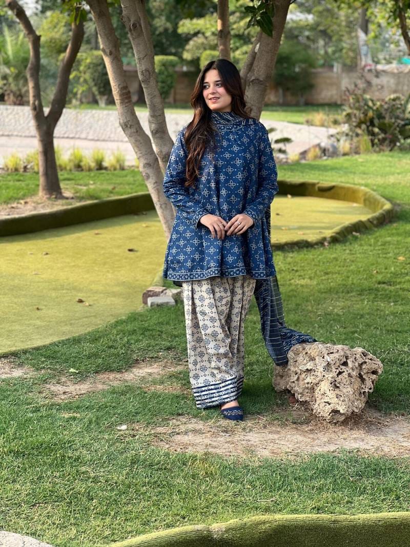 BERRY🫐 3PC SUIT WITH FARSI SALWAR