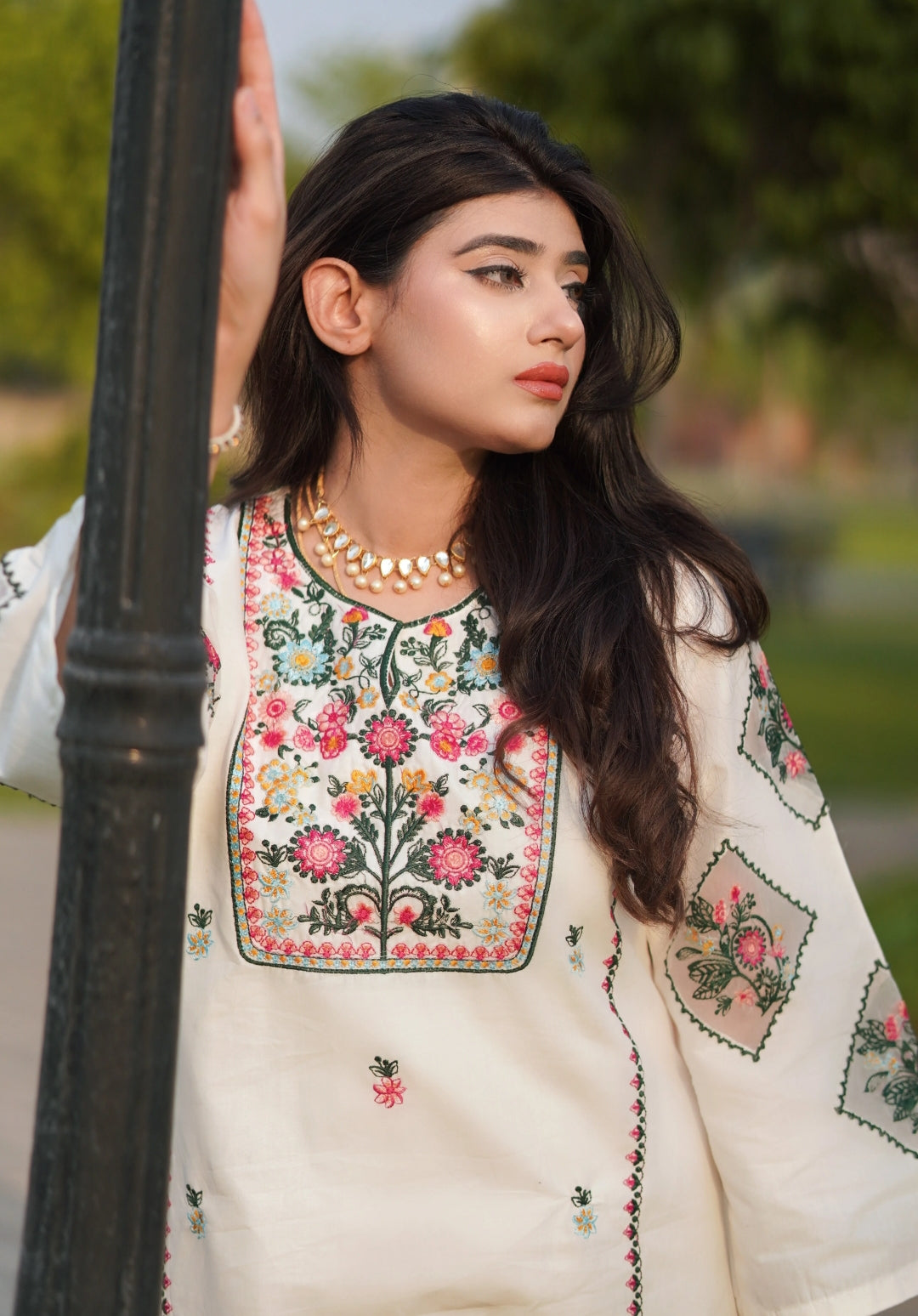 2PC Embroidery Summer Lawn Stiched