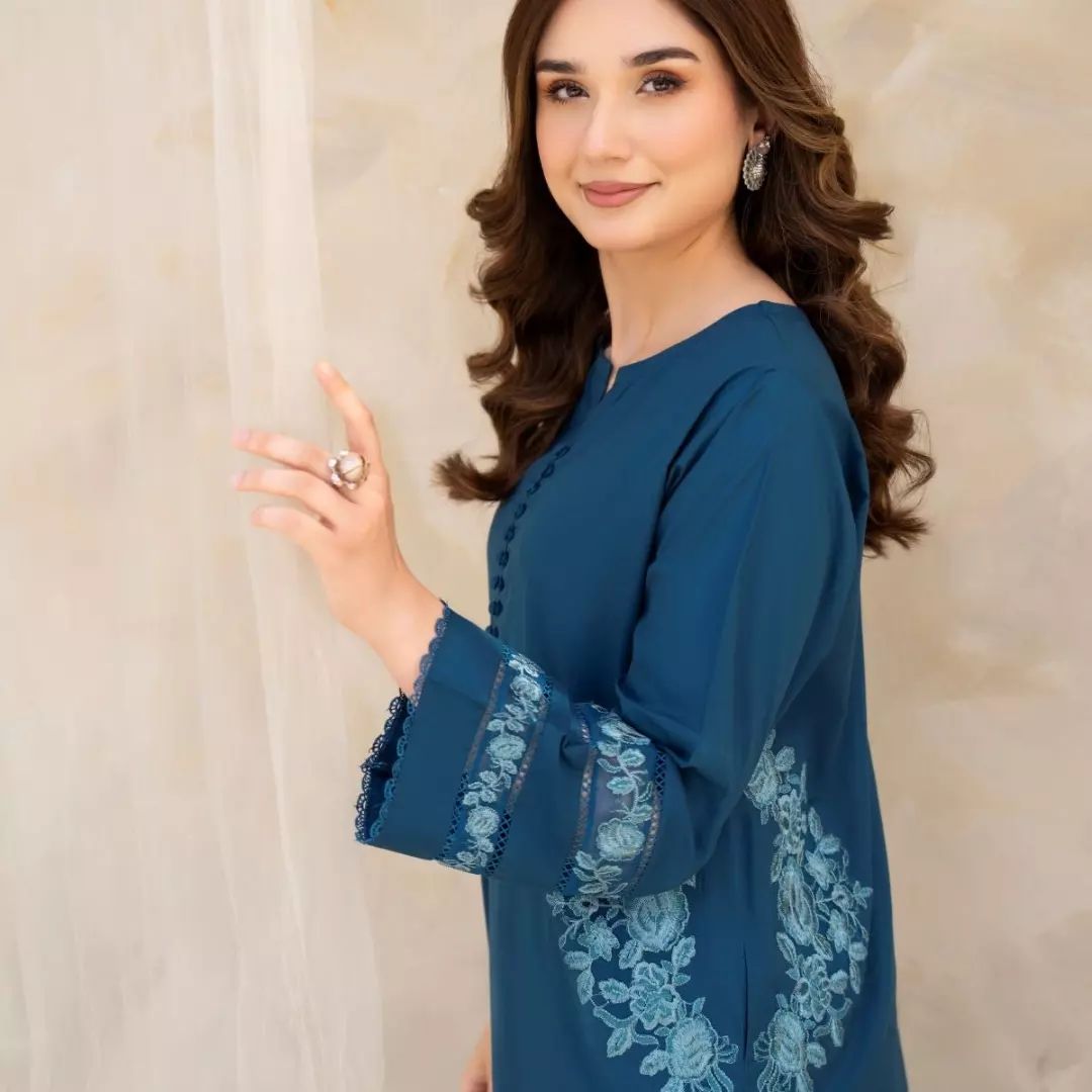 2PC Stiched ELLA EMB LONG LENGTH*
*(DOUBLE POCKET)*