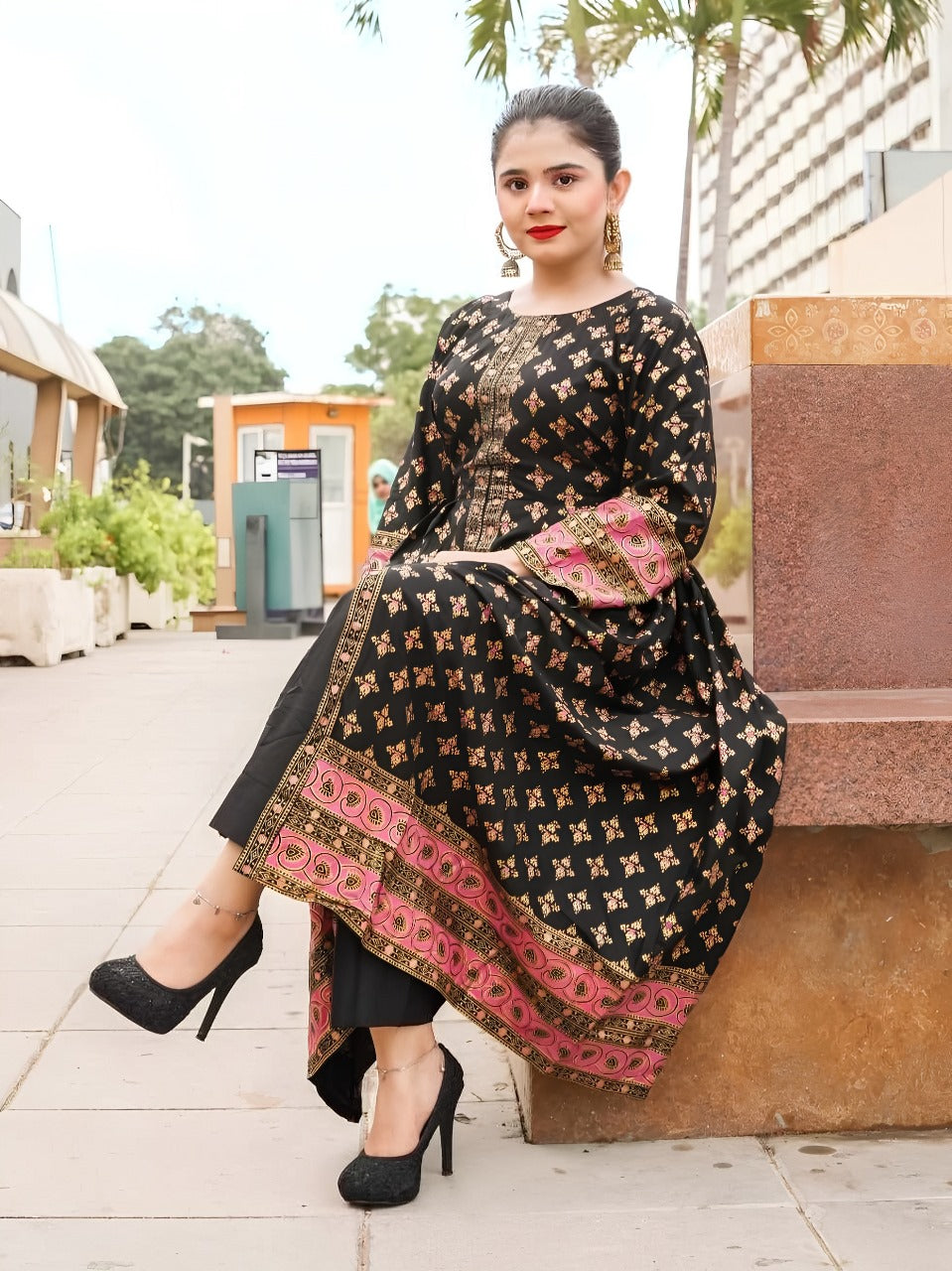 *COTTON LAWN Fency Maxi 2PC*