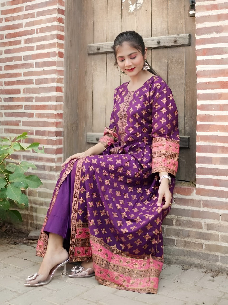*COTTON LAWN Fency Maxi 2PC*
