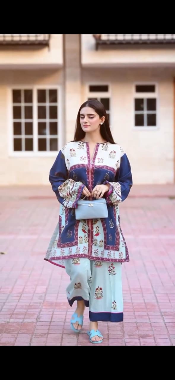 *Perry 2Pc Silky Lawn Stiched*
