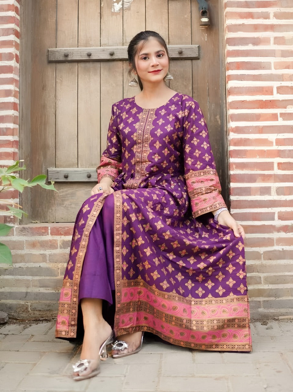*COTTON LAWN Fency Maxi 2PC*