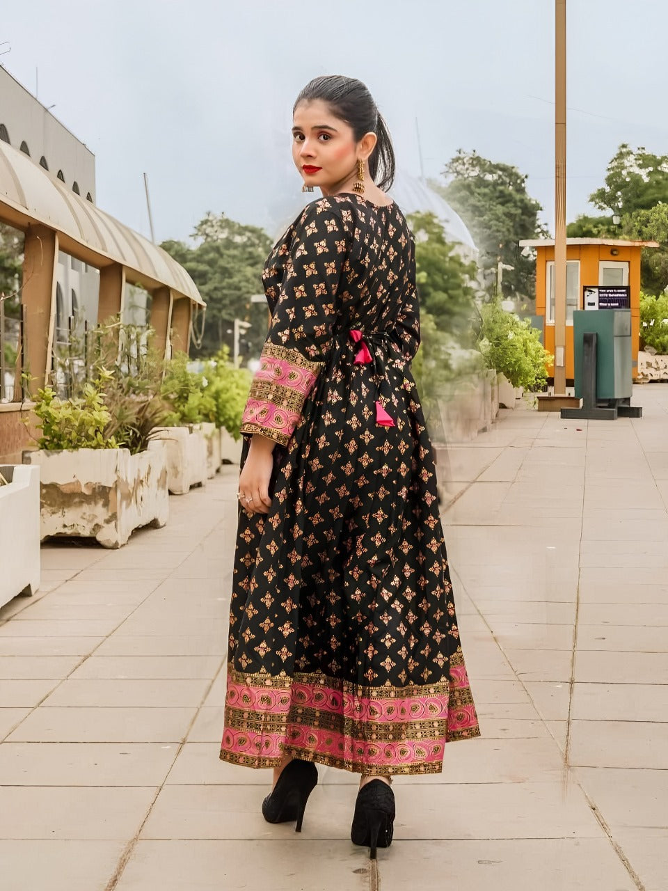 *COTTON LAWN Fency Maxi 2PC*