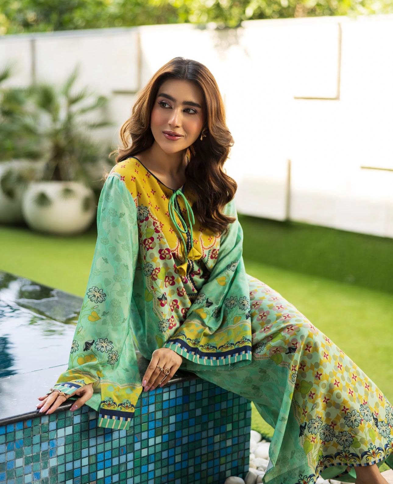 Shiza 2Pc Silky Lawn Stiched