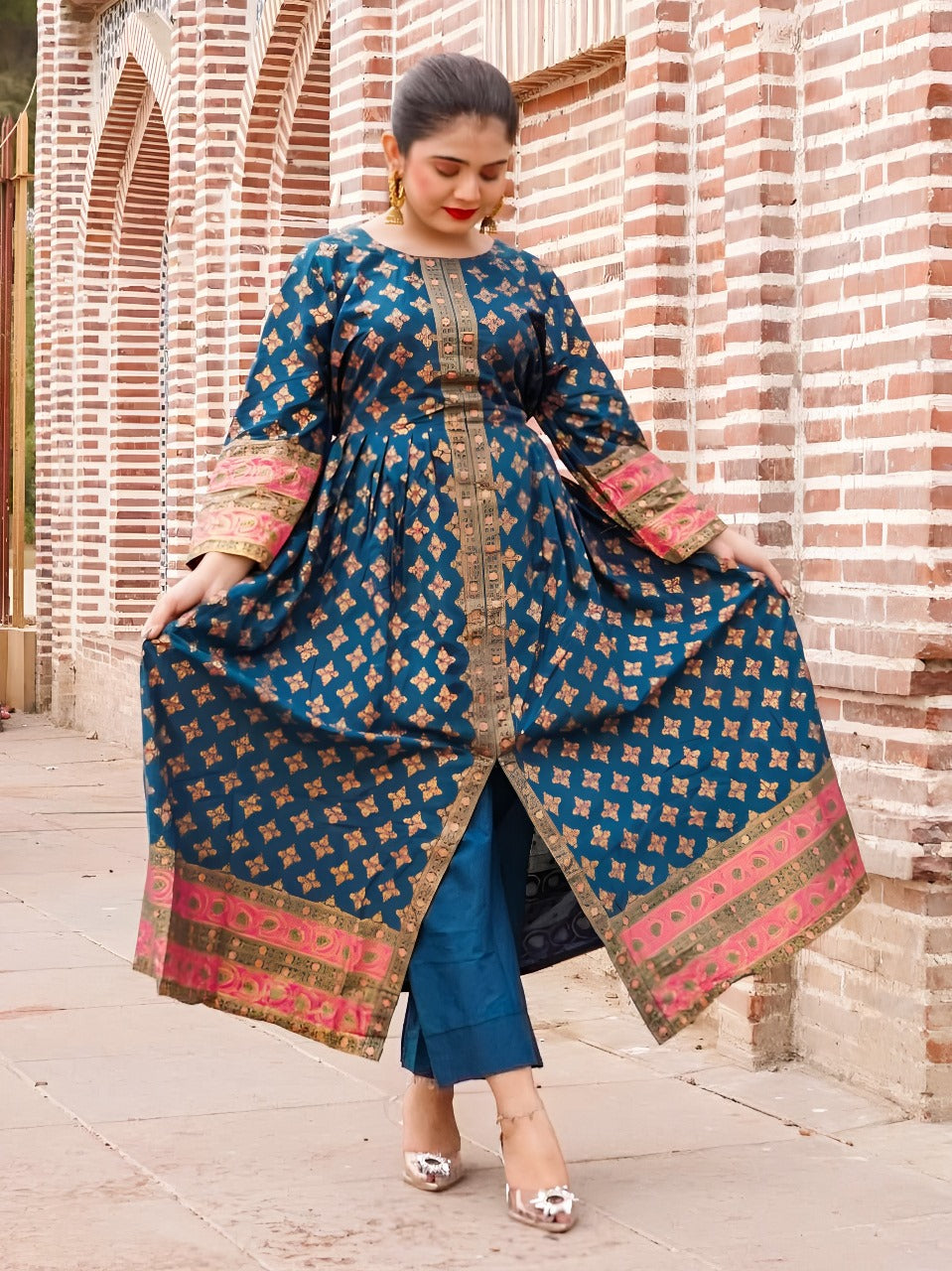 *COTTON LAWN Fency Maxi 2PC*