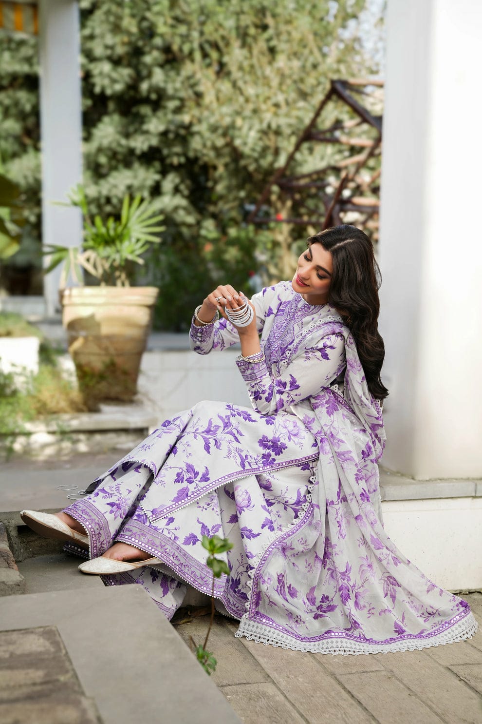 *Bluebell Silk 3Pc Stiched*