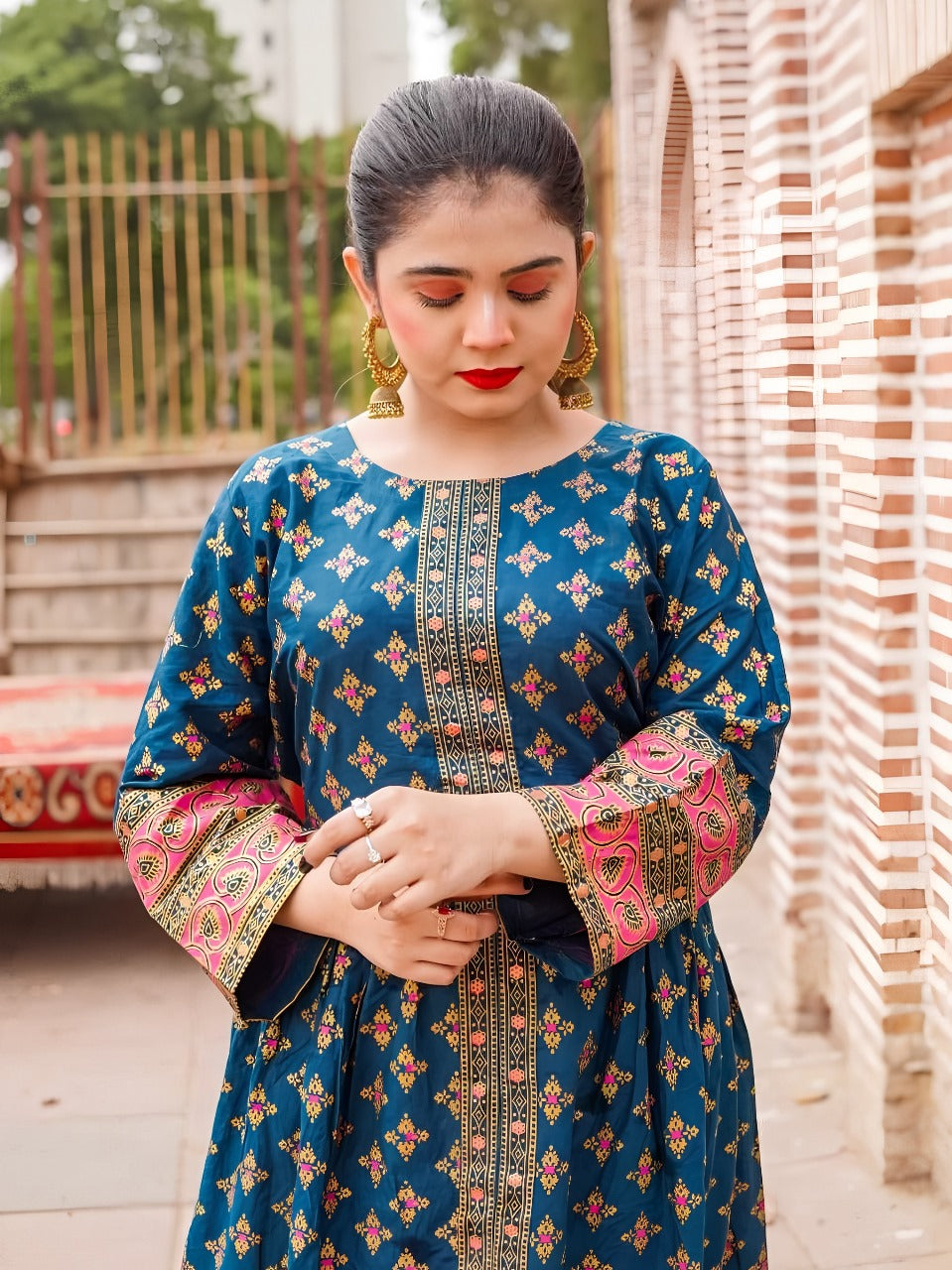 *COTTON LAWN Fency Maxi 2PC*