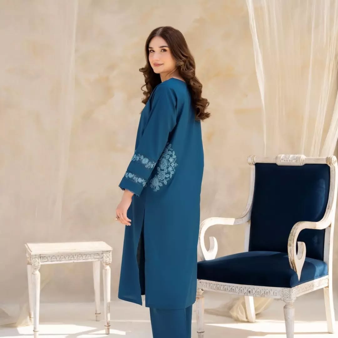 2PC Stiched ELLA EMB LONG LENGTH*
*(DOUBLE POCKET)*