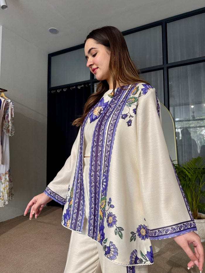 Inzia Gown 3Pc Silky Lawn Stiched
