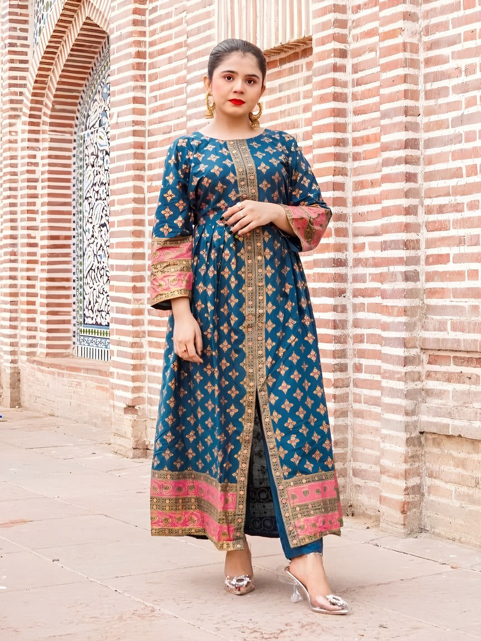 *COTTON LAWN Fency Maxi 2PC*