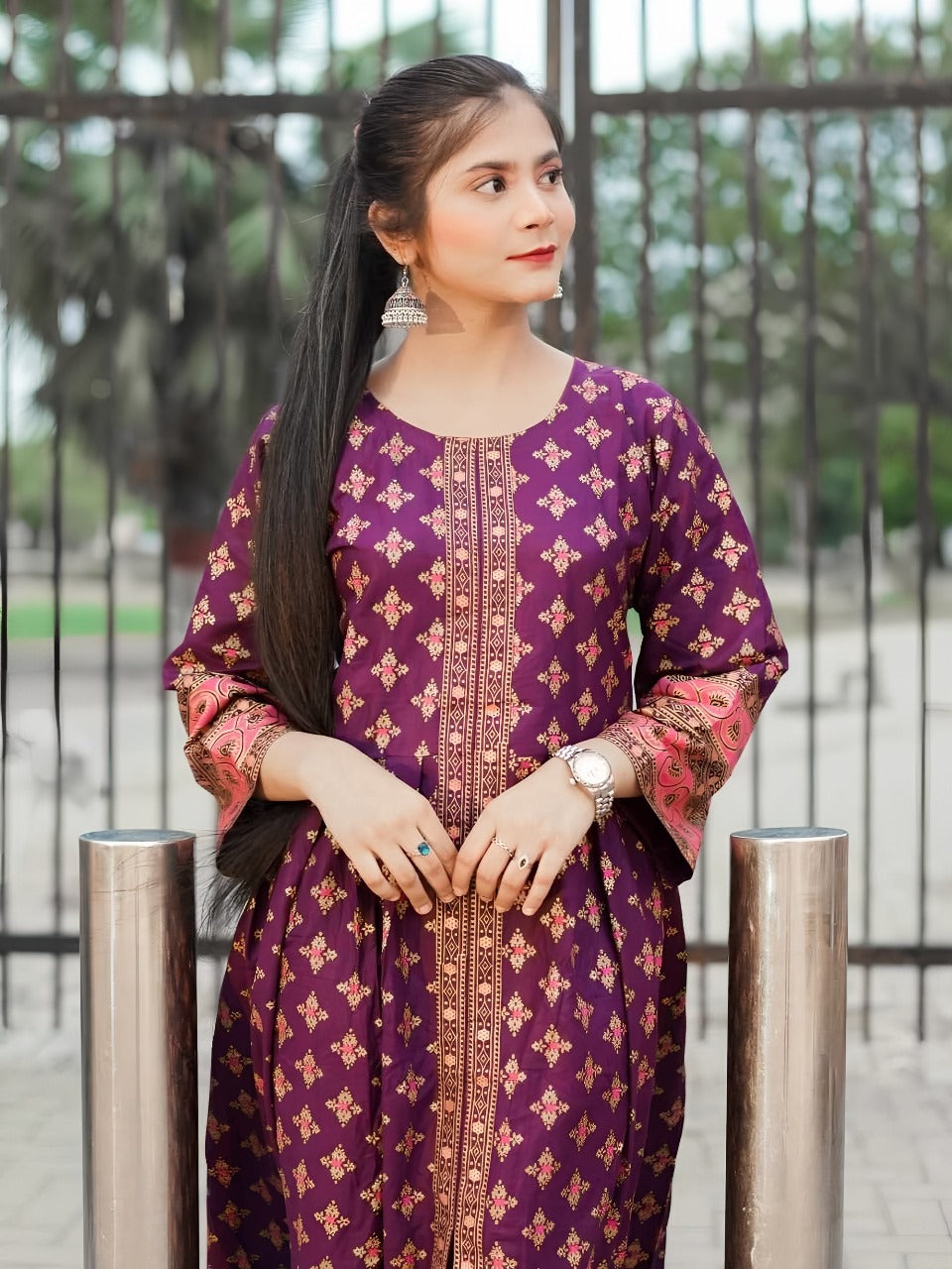 *COTTON LAWN Fency Maxi 2PC*