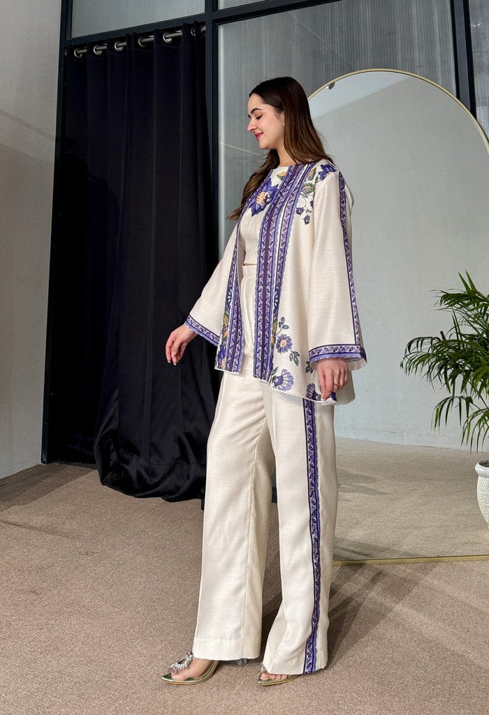 Inzia Gown 3Pc Silky Lawn Stiched