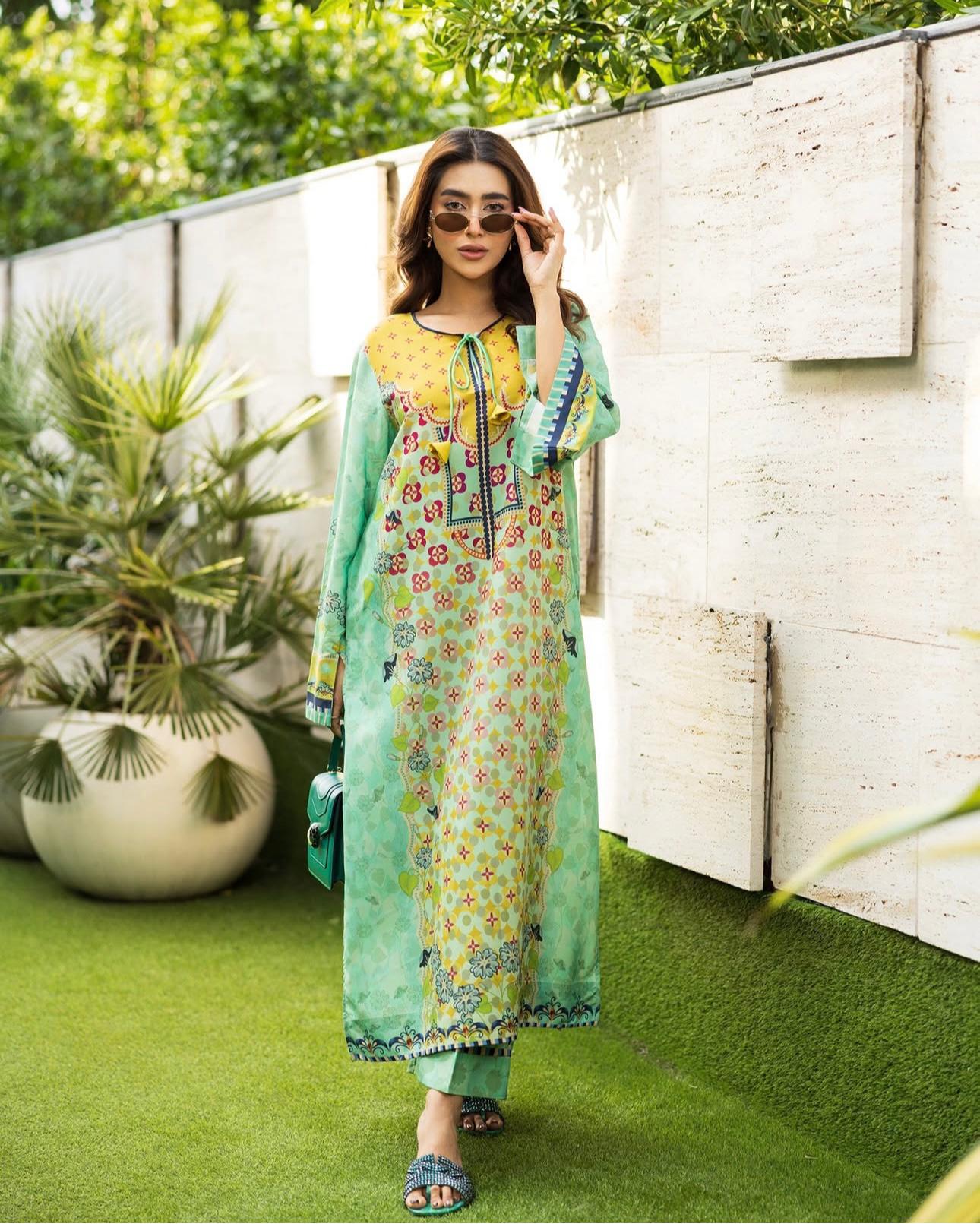 Shiza 2Pc Silky Lawn Stiched