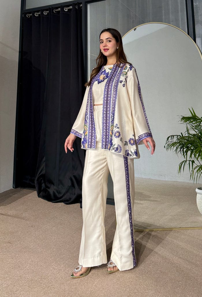 Inzia Gown 3Pc Silky Lawn Stiched